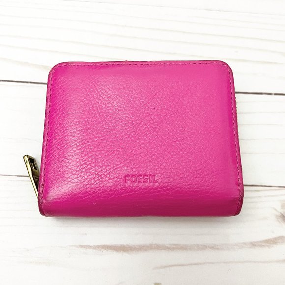 Fossil Emma Mini Multi Wallet Hot Pink - Picture 1 of 6
